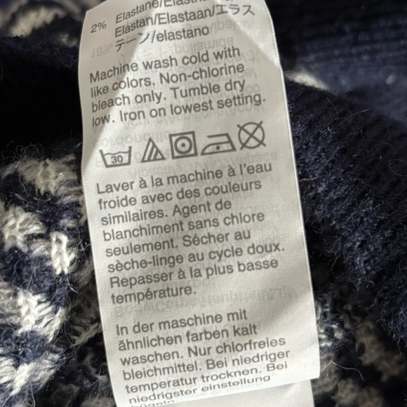 J. Crew Button-detail Mockneck Sweater in Herringbone, XS - Picture 13 of 15